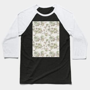 Classic floral watercolor beige Baseball T-Shirt